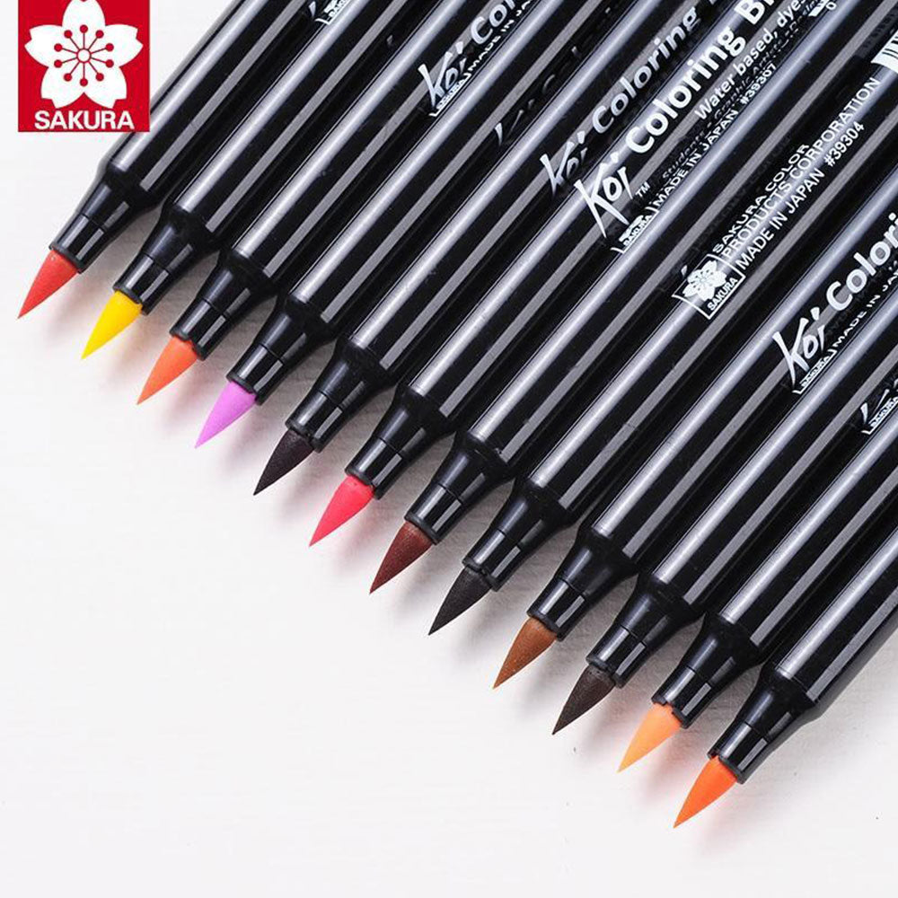 Sakura Koi Coloring Brush Pen Set Of 12