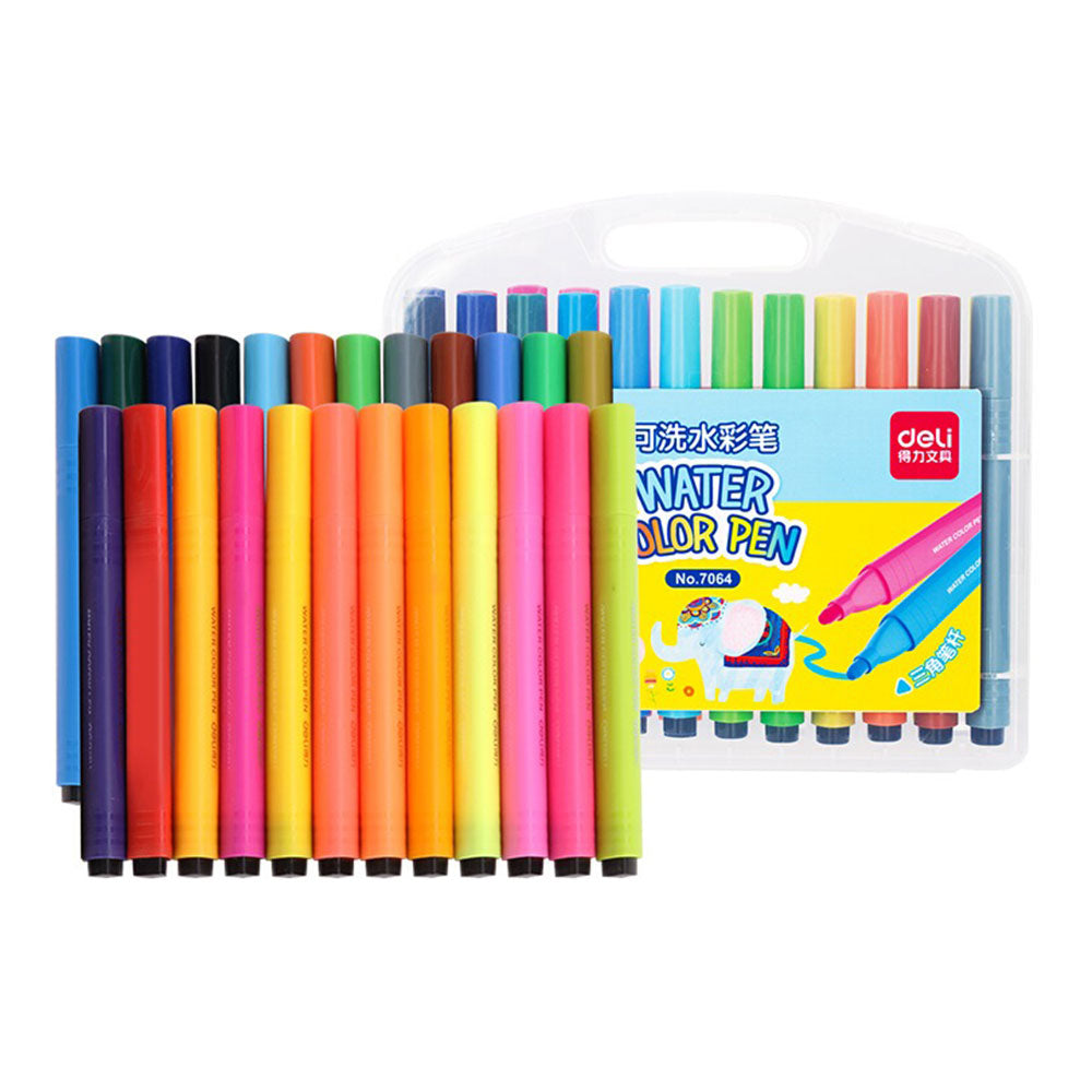 Deli Set Of 24 Student Water Color Pen Markers