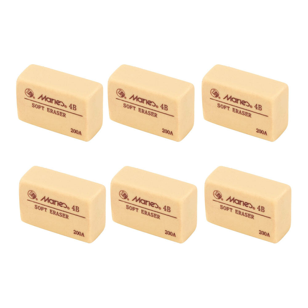 Drawing Pencil Eraser - Pack Of 6