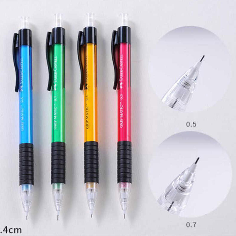 Faber Castel Grip Matic 0.5 Or 0.7 Mechanical Clutch Pencil - Multicolour
