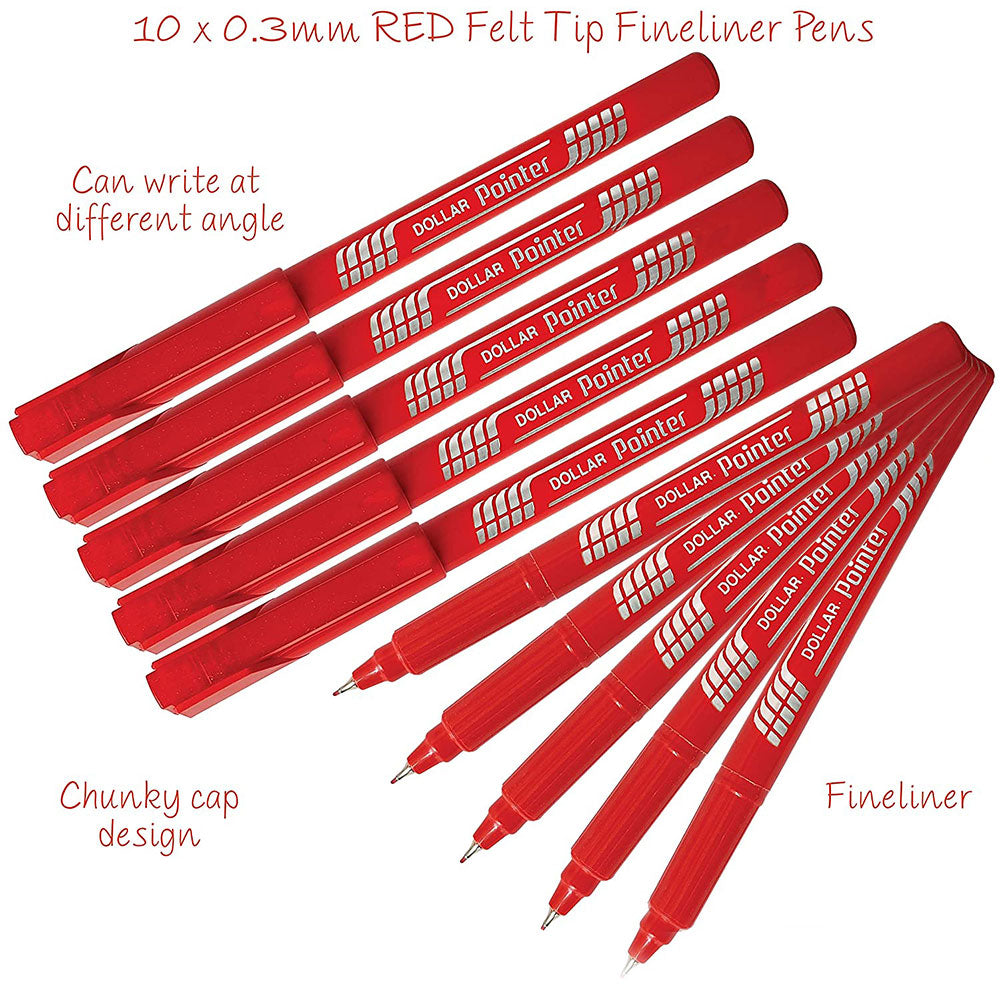 Pointer Red Pack Of 10 Pointers