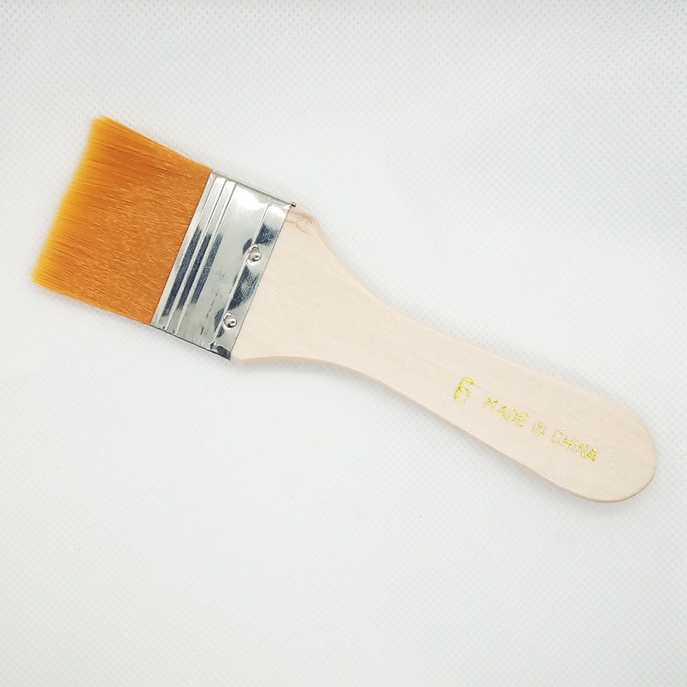 4pcs Wide & Thin Gesso Paint Brush Set