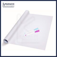 Whiteboard Vinyl Sticker With 2 Markers Size (16 x 36 inch)