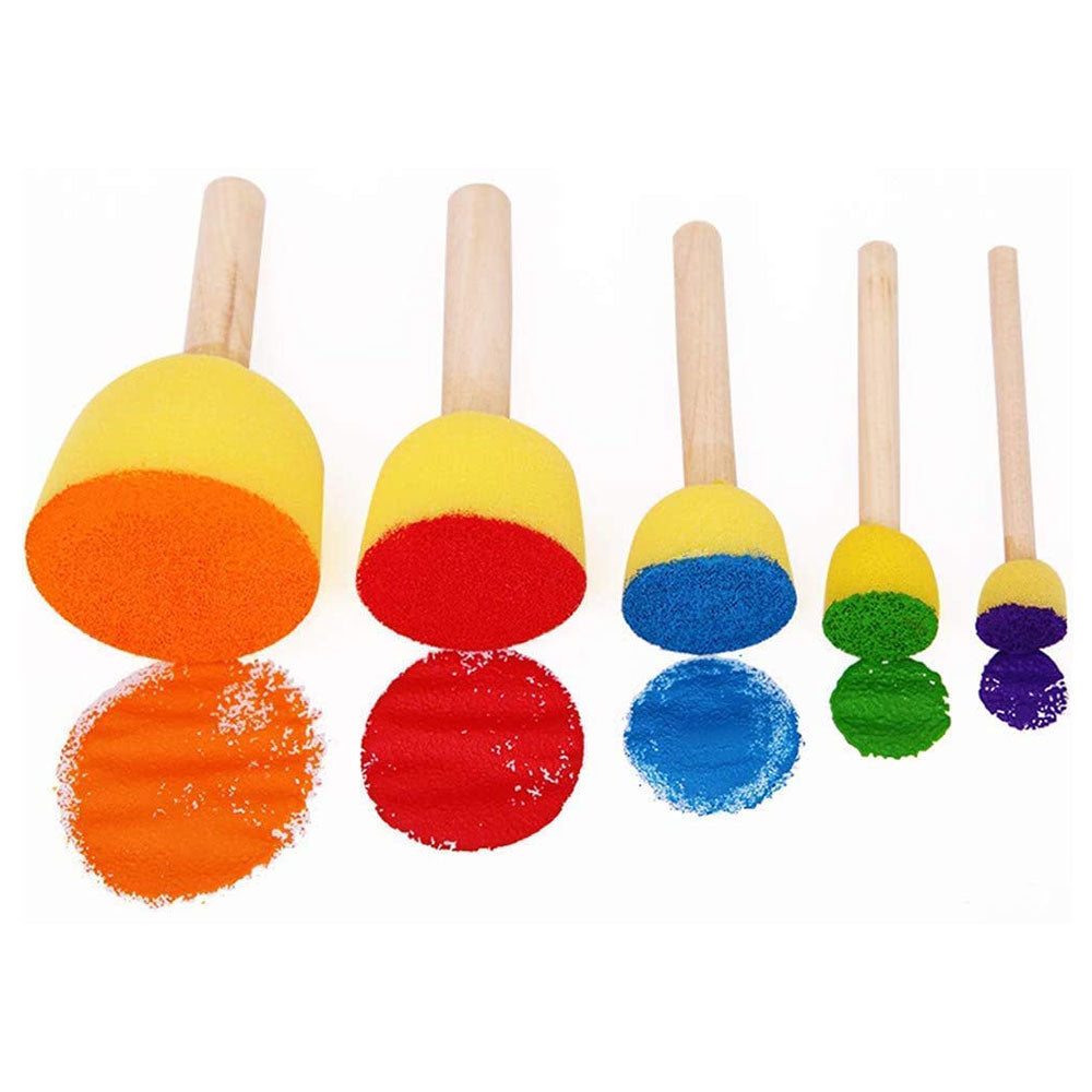 5Pcs Diy Sponge Gbell Drawing Stamp