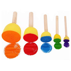 5Pcs Diy Sponge Gbell Drawing Stamp