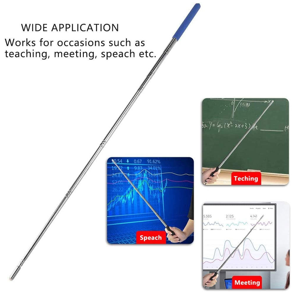 Telescopic Teacher Teaching Pointer Presentation Tool - Length Upto 80 Inch