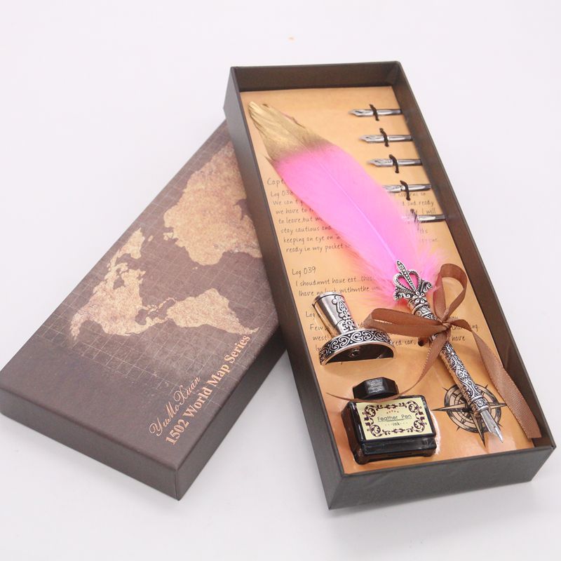Feather Quill Dip Pen Calligraphy Pen Set