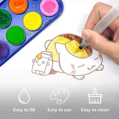 Set Of 3 Water Brush Pen Marker
