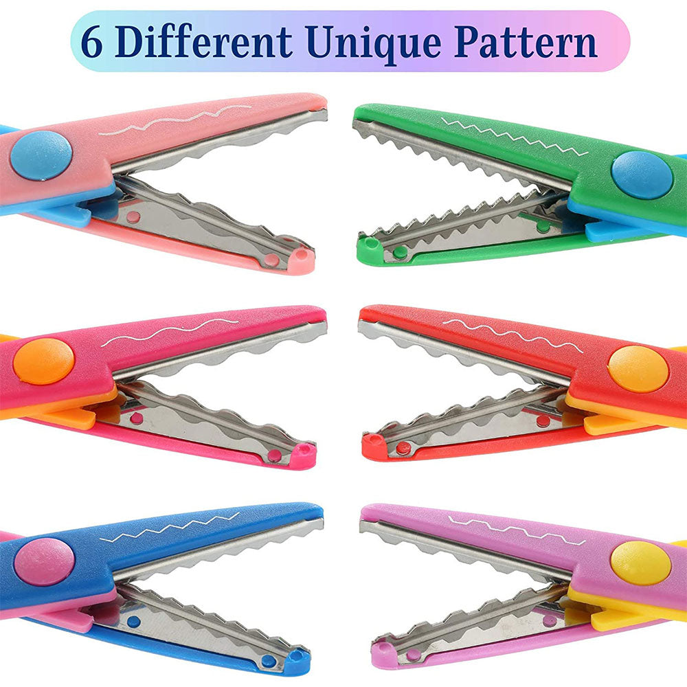 Pack Of 6 - Pattern Zigzag Scissors With 6 Different Pattern – Karachi  Stationers