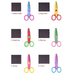 Pack Of 6 - Pattern Zigzag Scissors With 6 Different Pattern