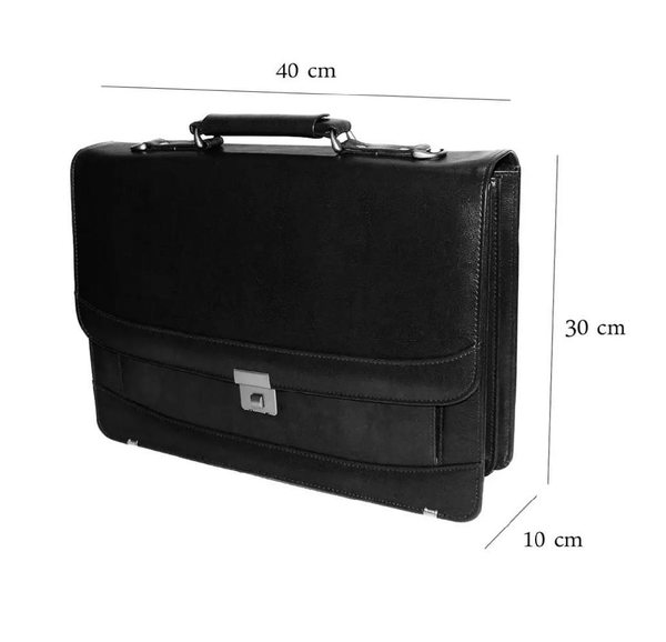 Briefcase Laptop Bag Folder Accessories Leatherette With Number Lock F